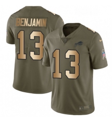 Youth Nike Buffalo Bills 13 Kelvin Benjamin Limited OliveGold 2017 Salute to Service NFL Jersey