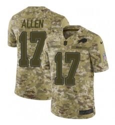 Youth Nike Buffalo Bills 17 Josh Allen Limited Camo 2018 Salute to Service NFL Jersey