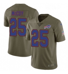 Youth Nike Buffalo Bills 25 LeSean McCoy Limited Olive 2017 Salute to Service NFL Jersey