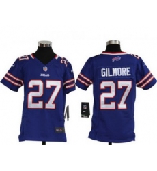 Youth Nike Buffalo Bills 27 Gilmore Game Blue Jerseys