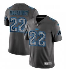 Mens Nike Carolina Panthers 22 Christian McCaffrey Gray Static Vapor Untouchable Limited NFL Jersey