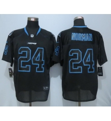 Nike Panthers #24 Josh Norman Lights Out Black Mens Stitched NFL Elite Jersey