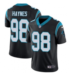 Nike Panthers #98 Marquis Haynes Black Team Color Mens Stitched NFL Vapor Untouchable Limited Jersey