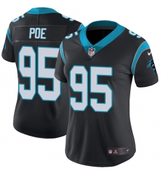 Nike Panthers #95 Dontari Poe Black Team Color Womens Stitched NFL Vapor Untouchable Limited Jersey