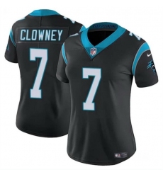 Women Carolina Panthers 7 Jadeveon Clowney Black Stitched Jersey