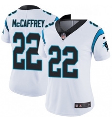 Womens Nike Carolina Panthers 22 Christian McCaffrey Elite White NFL Jersey