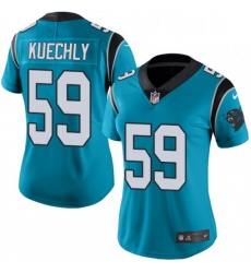 Womens Nike Carolina Panthers 59 Luke Kuechly Limited Blue Rush Vapor Untouchable NFL Jersey