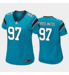 women yetur gross matos carolina panthers blue game jersey