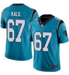 Nike Panthers #67 Ryan Kalil Blue Alternate Youth Stitched NFL Vapor Untouchable Limited Jersey