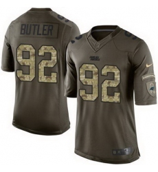 Nike Panthers #92 Vernon Butler Green Youth Stitched NFL Limited Salute to Service Jersey