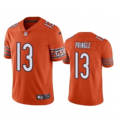 Men Chicago Bears 13 Byron Pringle Orange Vapor Untouchable Limited Stitched Football Jersey