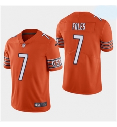 Men Chicago Bears  7 Nick Foles Vapor Untouchable Limited Orange Jersey