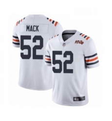 Mens Chicago Bears 52 Khalil Mack White 100th Season Limited Football Jersey