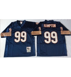 Mitchell&Ness Bears 99 Dan Hampton Blue Small No Throwback Stitched NFL Jersey