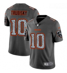 Nike Bears 10 Mitchell Trubisky Gray Camo Vapor Untouchable Limited Jersey