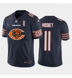 Nike Bears 11 Darnell Mooney Navy Team Big Logo Number Vapor Untouchable Limited Jersey