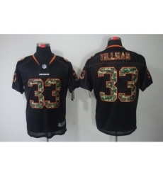 Nike Chicago Bears 33 Charles Tillman Black Elite Camo Number NFL Jersey