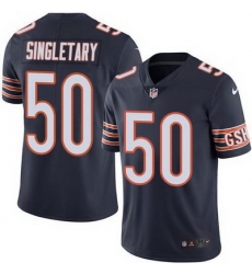 Nike Bears #50 Mike Singletary Navy Blue Mens Stitched NFL Limited Rush Jersey