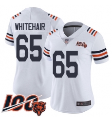 Women Chicago Bears 65 Cody Whitehair White 100th Season Limited Football Jersey