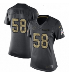 Womens Nike Chicago Bears 58 Roquan Smith Limited Black 2016 Salute to Service NFL Jersey