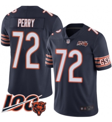 Youth Chicago Bears 72 William Perry Navy Blue Team Color 100th Season Limited Football Jersey