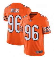 Youth Nike Chicago Bears 96 Akiem Hicks Limited Orange Rush Vapor Untouchable NFL Jersey