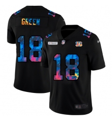 Cincinnati Bengals 18 A J  Green Men Nike Multi Color Black 2020 NFL Crucial Catch Vapor Untouchable Limited Jersey