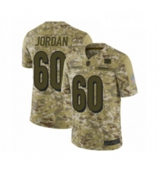 Mens Cincinnati Bengals 60 Michael Jordan Limited Camo 2018 Salute to Service Football Jersey