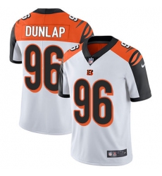 Nike Bengals #96 Carlos Dunlap White Mens Stitched NFL Vapor Untouchable Limited Jersey