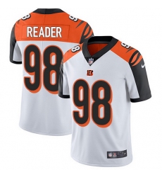 Nike Bengals 98 D J  Reader White Men Stitched NFL Vapor Untouchable Limited Jersey