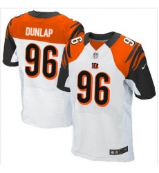 Nike Cincinnati Bengals #96 Carlos Dunlap White Mens Stitched NFL Elite Jersey