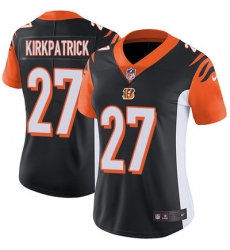 Nike Bengals #27 Dre Kirkpatrick Black Team Color Womens Stitched NFL Vapor Untouchable Limited Jersey