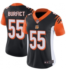 Nike Bengals #55 Vontaze Burfict Black Team Color Womens Stitched NFL Vapor Untouchable Limited Jersey