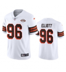 Cleveland Browns 96 Jordan Elliott Nike 1946 Collection Alternate Vapor Limited NFL Jersey  White