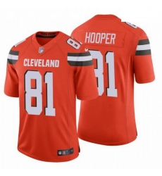 Men Cleveland Browns 81 Austin Hooper NFL Stitched Vapor Untouchable Limited Orange Nike Jersey