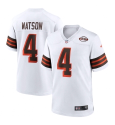 Men's Nike Deshaun Watson White Cleveland Browns Alternate Game Jersey