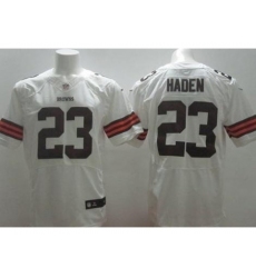 Nike Cleveland Browns 23 Joe Haden White Elite NFL Jersey