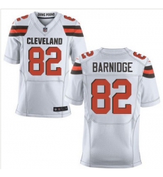 Nike Cleveland Browns #82 Gary Barnidge White Mens Stitched NFL New Elite Jersey