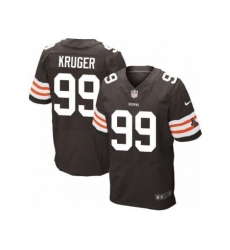 Nike Cleveland Browns 99 Paul Kruger Brown Elite NFL Jersey