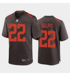 men grant delpit cleveland browns brown alternate game jersey