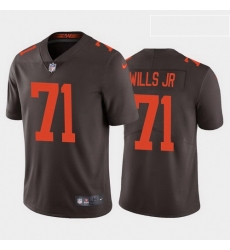 men jedrick wills cleveland browns brown alternate vapor limited jersey 2020 