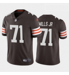 men jedrick wills cleveland browns brown vapor limited jersey 2020 