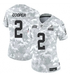 Women Cleveland Browns 2 Amari Cooper 2024 F U S E Arctic Camo Salute To Service Limited Stitched Jersey