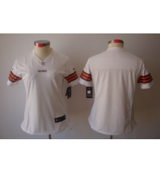 Women Nike NFL Cleveland Browns Blank White Color[NIKE LIMITED Jersey]