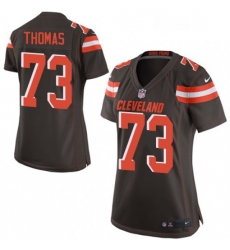 Womens Nike Cleveland Browns 73 Joe Thomas Game Brown Team Color NFL Jersey