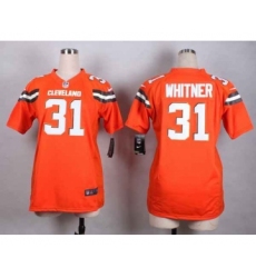 nike women nfl jerseys cleveland browns 31 whitner orange[nike][new style]