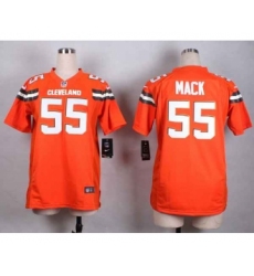 nike women nfl jerseys cleveland browns 55 mack orange[nike][new style]