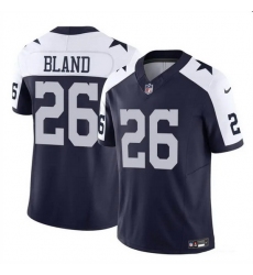 Men Dallas Cowboys 26 DaRon Bland Navy 2023 F U S E  Thanksgiving Vapor Untouchable Limited Stitched Football Jersey