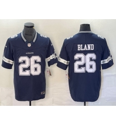 Men Dallas Cowboys 26 DaRon Bland Navy 2023 F U S E  Vapor Untouchable Limited Stitched Football Jersey