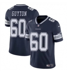 Men Dallas Cowboys 60 Tyler Guyton Navy 2024 Draft Vapor Untouchable Limited Stitched Football Jersey